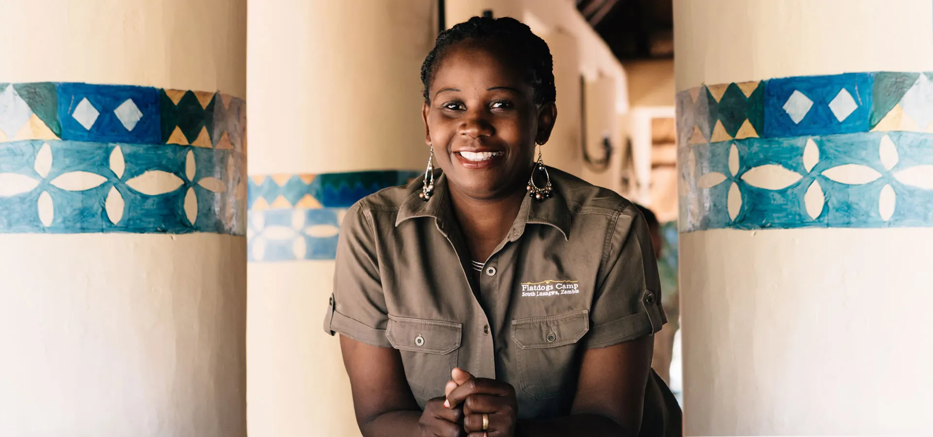 Lydia Zulu, Camp Manager at Flatdogs Camp in South Luangwa, Zambia